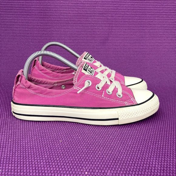 Converse Shoes - Converse All Star Low Top Cinch Back Lace Up Shoes Women 8 Pink